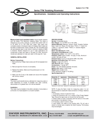 Thumbnail of document Manual - TTM Electronic Totalizing Meter